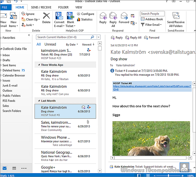 Helpdesk Osp For Outlook And Sharepoint 4 Free Download